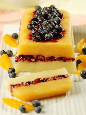 Blueberry and Citrus Sorbet Layer Cake