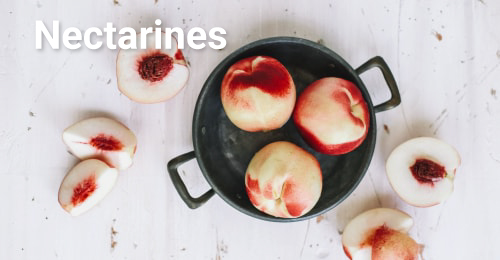Nectarines Family Tree Farms white nectarines in a bowl