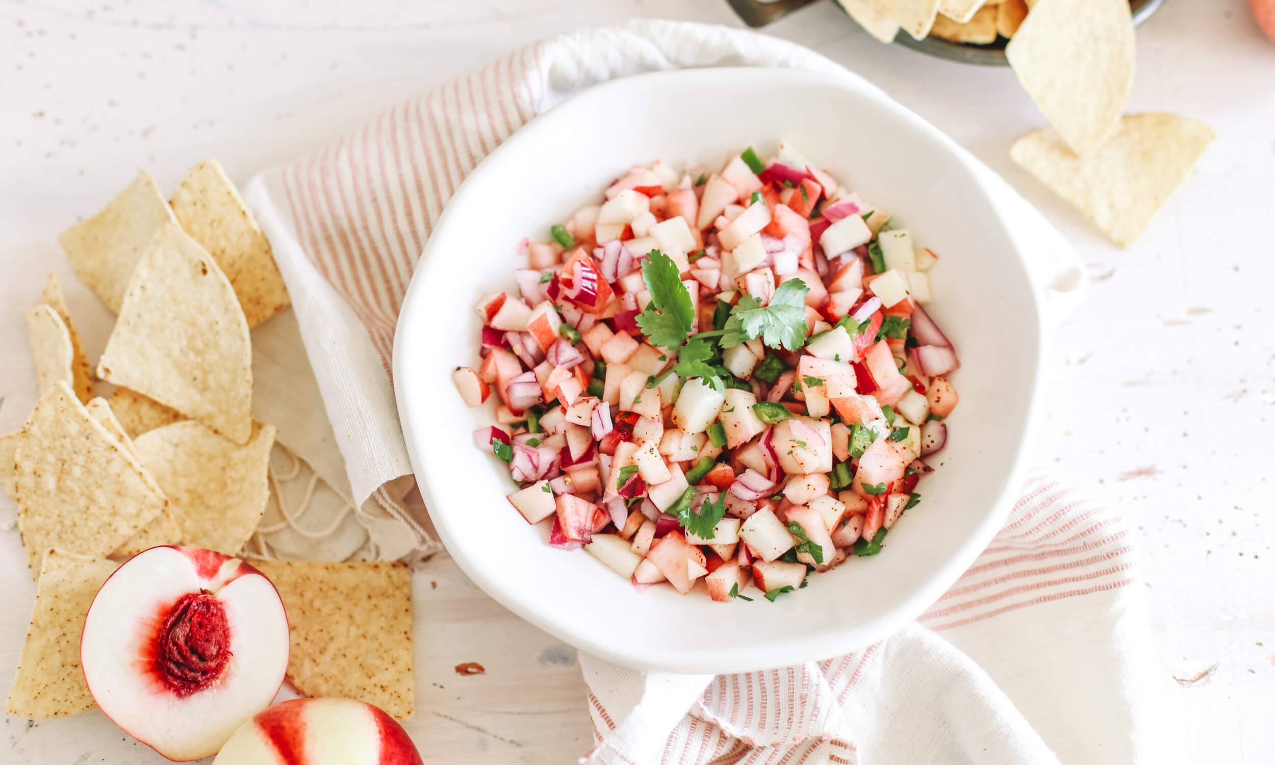 White Nectarine Salsa Family Tree Farms