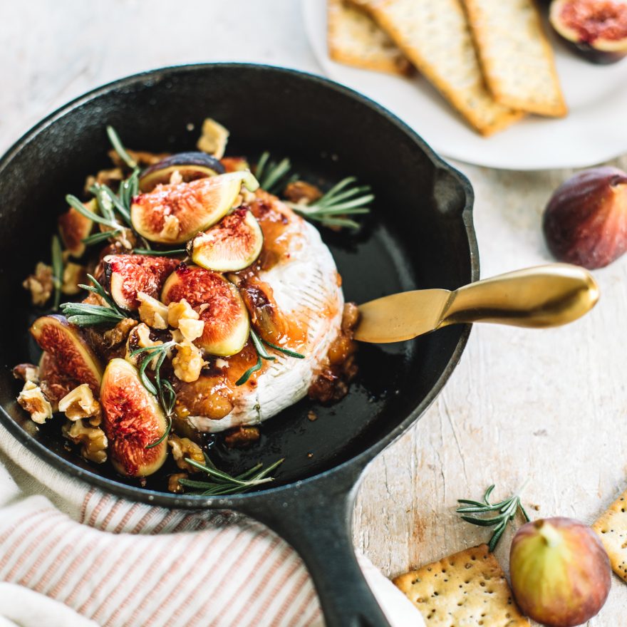 Fig and Honey Baked Brie