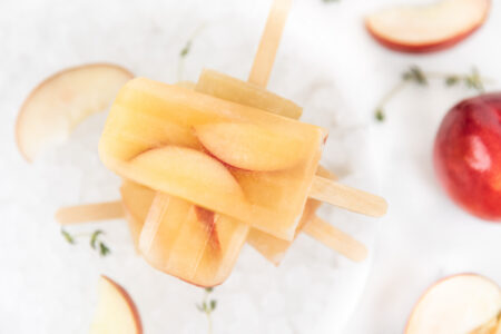 White Nectarine Ice-Pops
