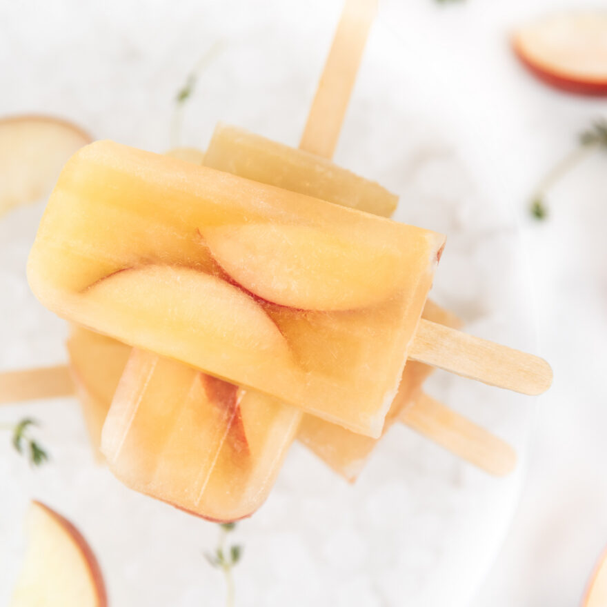 White Nectarine Ice-Pops