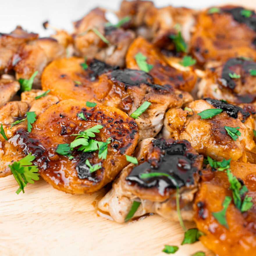 Apricot Glazed Chicken Skewers