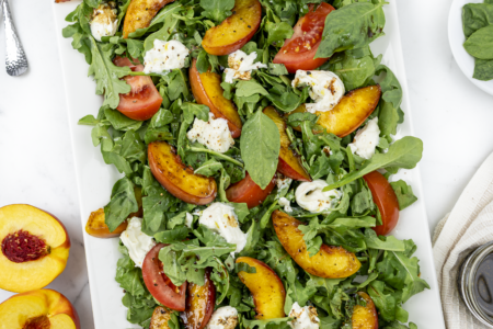 Grilled Nectarine Burrata Salad
